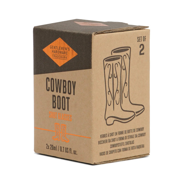 Set of 2 Cowboy Boot Shot Glasses