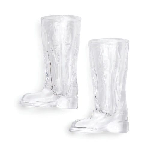 Set of 2 Cowboy Boot Shot Glasses