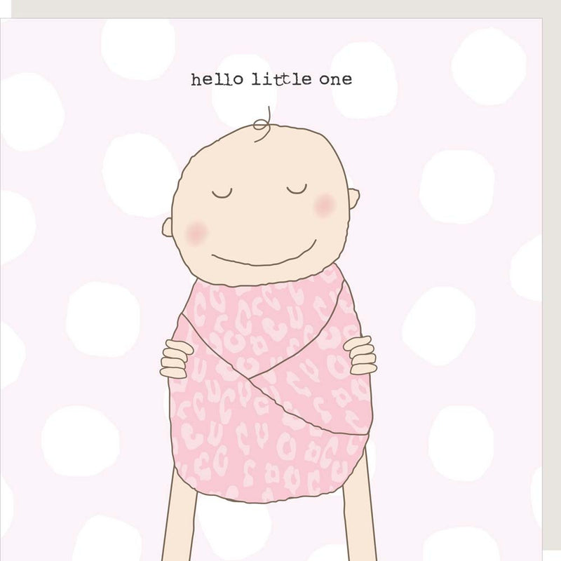 Hello Baby Girl Card