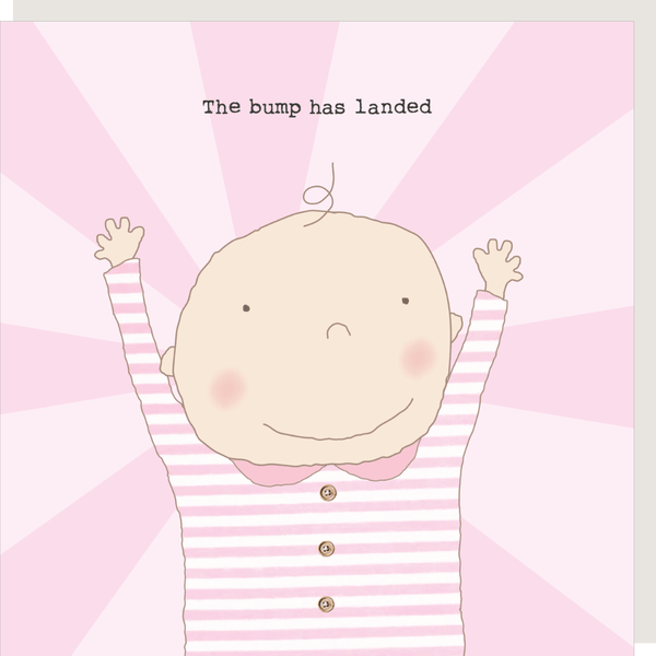 The Bump Has Landed Girl Card