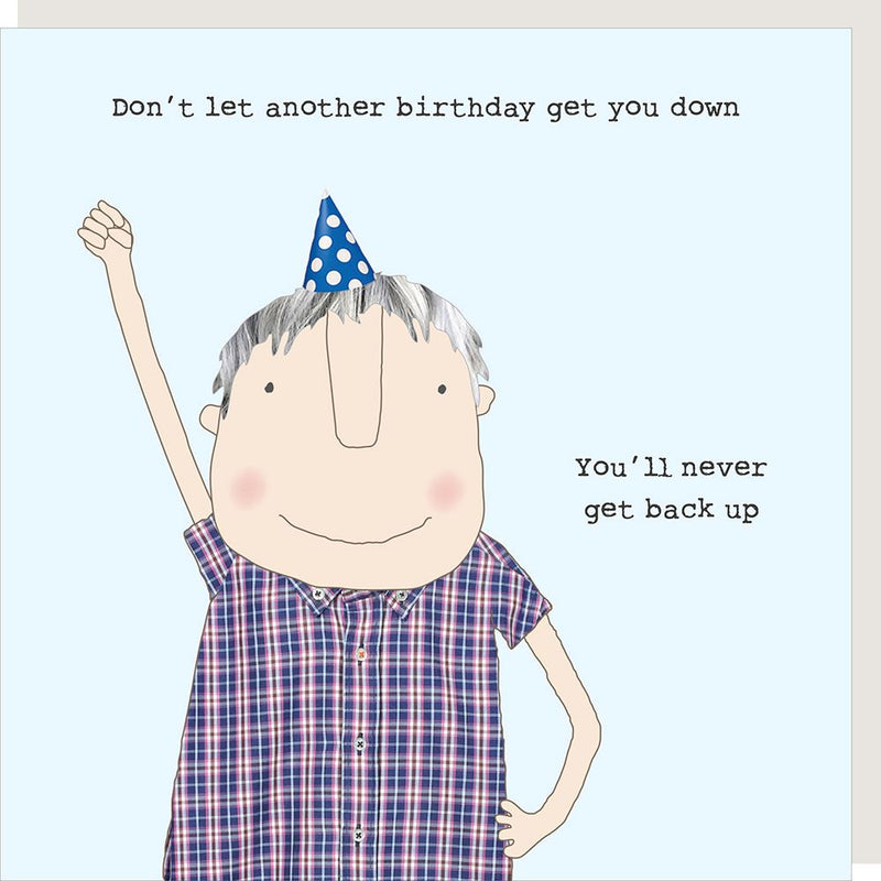 Get Back Up Birthday Card