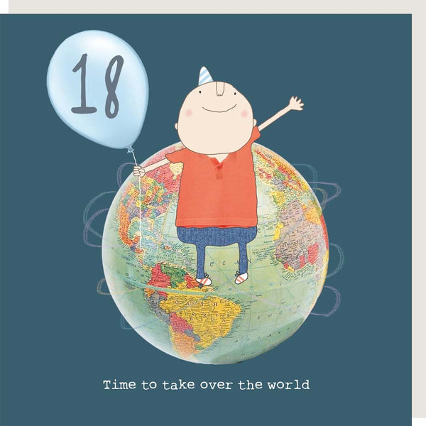 18th Birthday Card - Take over the world