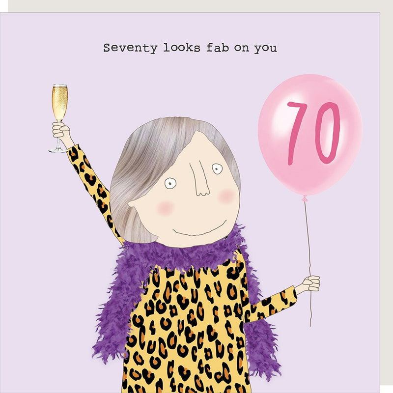 70th Birthday Card