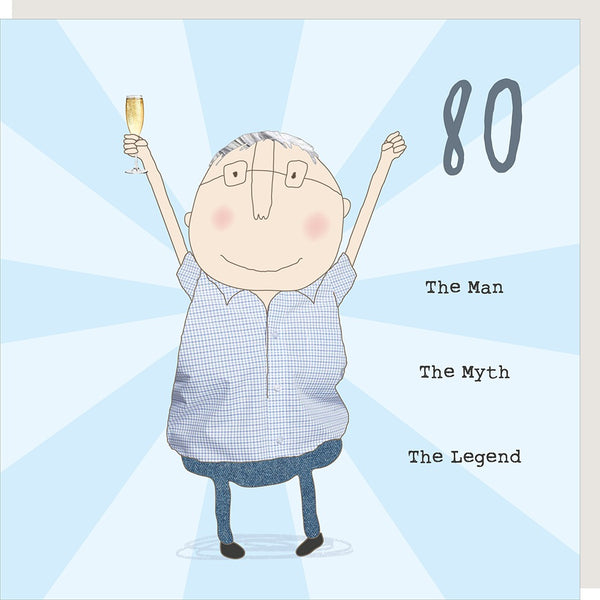 80th Birthday Card