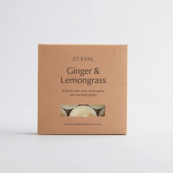 Ginger & Lemongrass Scented Tealights