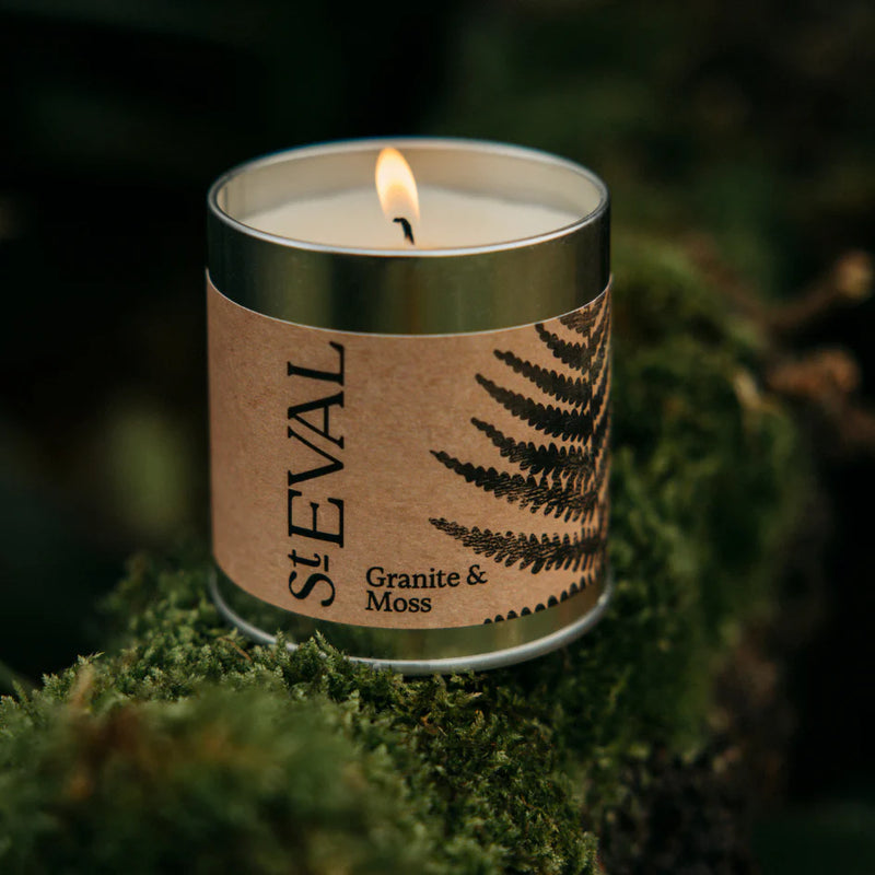 Granite & Moss Tin Candle