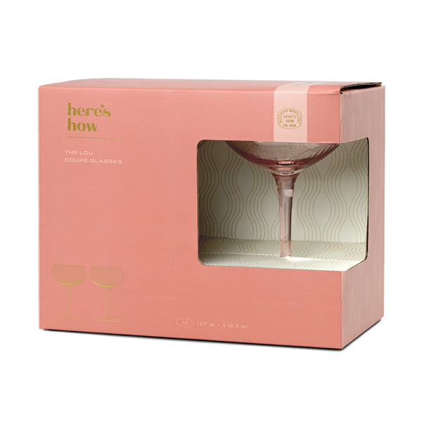 The Lou Coupe Glass - Set Of 2 Blush