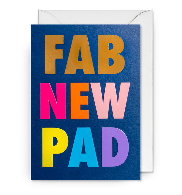 Fab New Pad Bold Housewarming Greeting Card