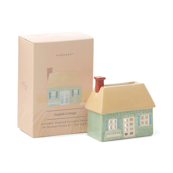 English Cottage Incense & Tealight Holder