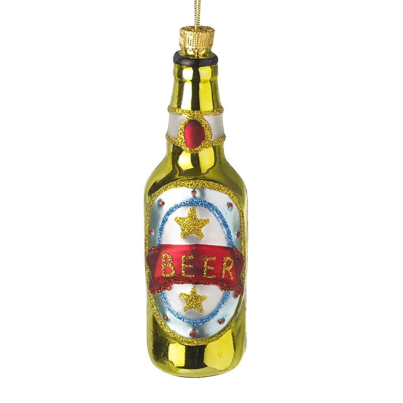 Glass Beer Bottle Hanging Decoration