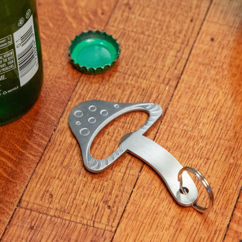 Mushroom Keychain Bottle Opener