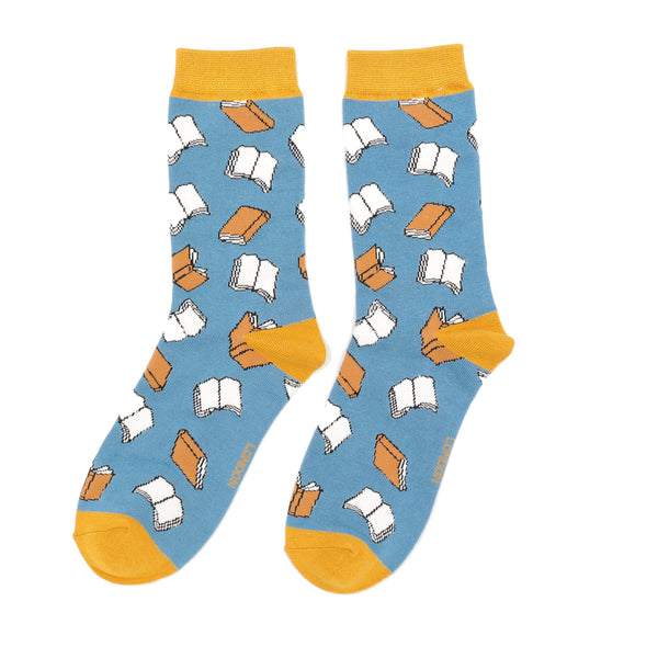 Books Socks - Blue