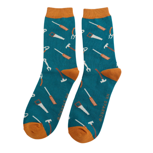 Tools Men's Socks - Teal