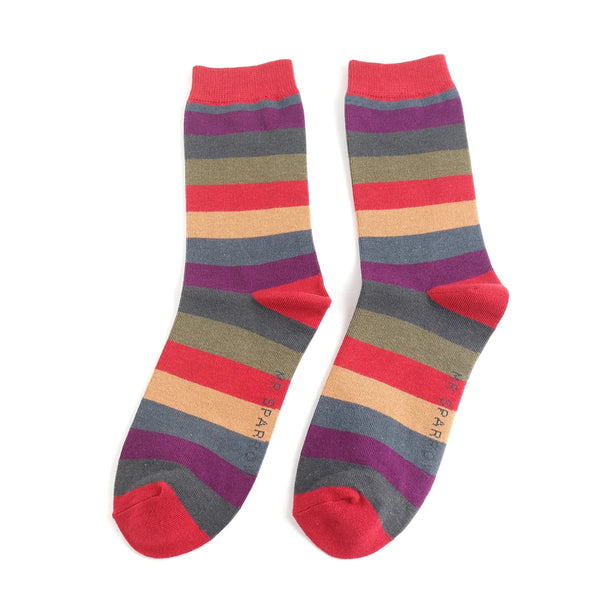 Thick Stripes Men's Socks -Dark