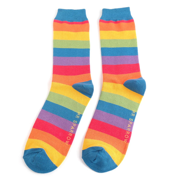 Thick Stripes Men’s Socks - Rainbow