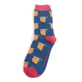 Highland Herd Men’s Socks - Navy