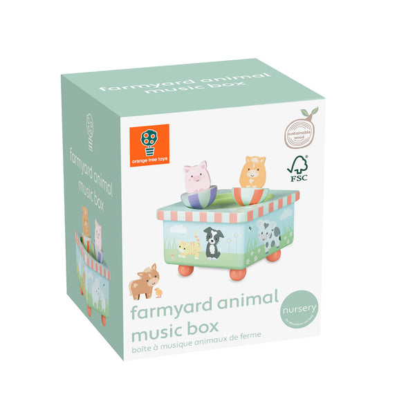 Farm Animal Music Box