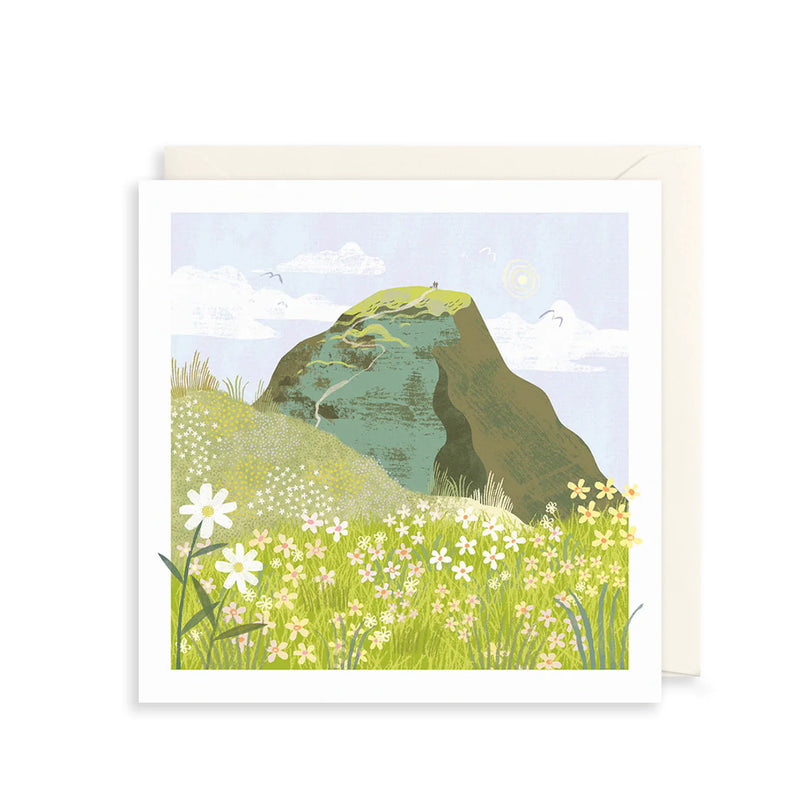 Grassy Mountain Greetings Card