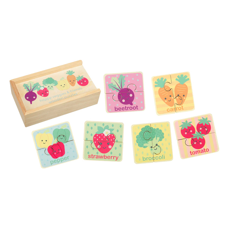 Happy Veggies & Friends Puzzle Set