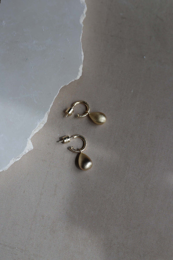 Pebble Earrings - Gold