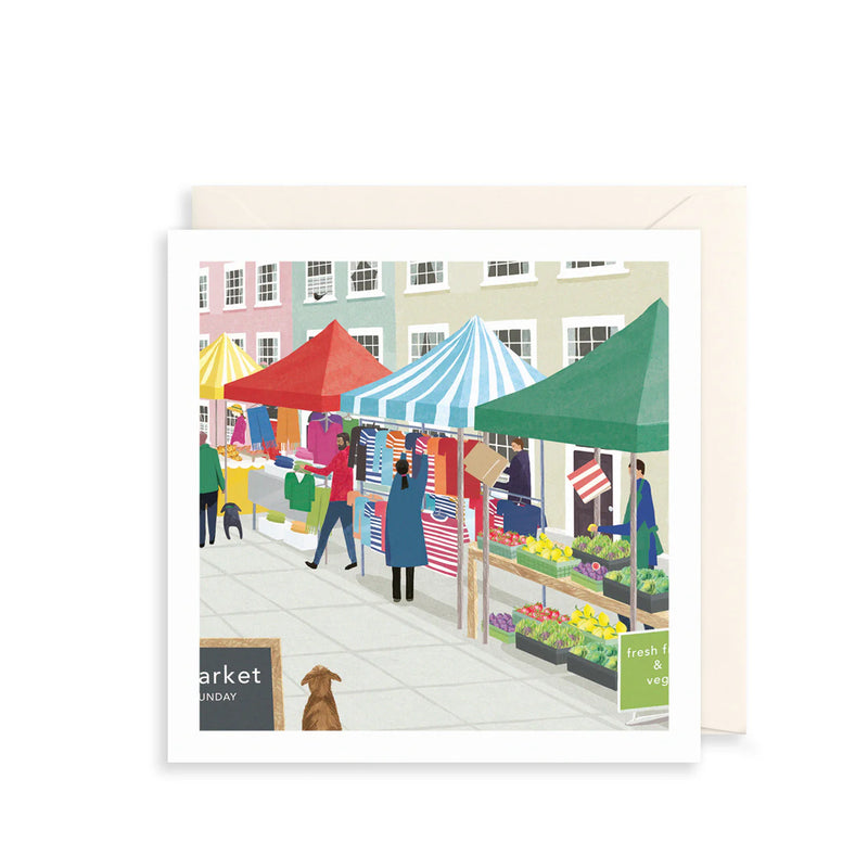 Market Street Greetings Card