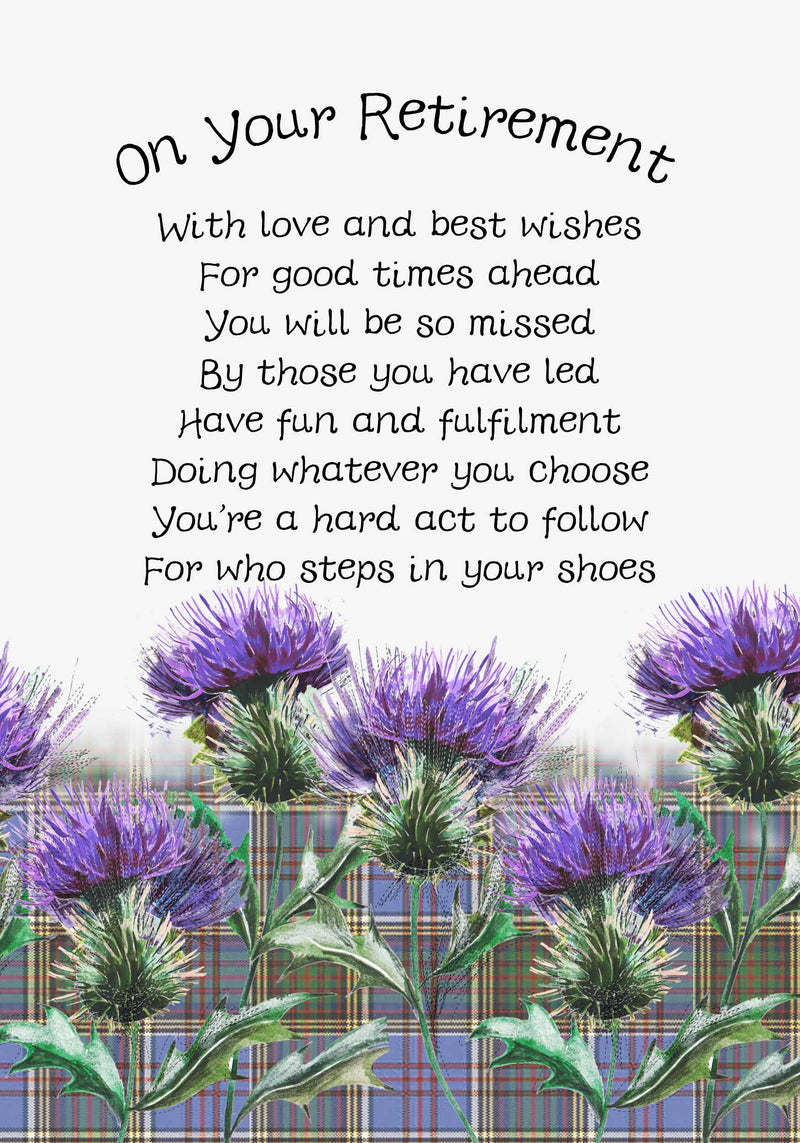 Retirement Thistle Card