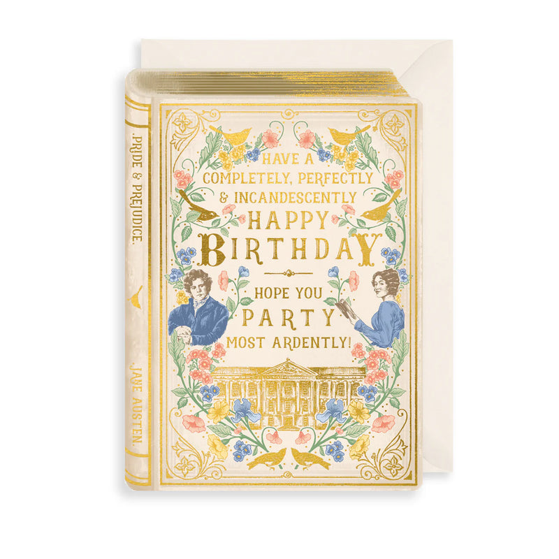 Party Most Ardently, Book Birthday Card