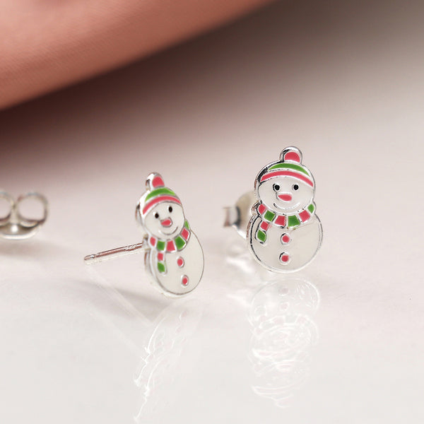 Christmas Snowpeople Studs