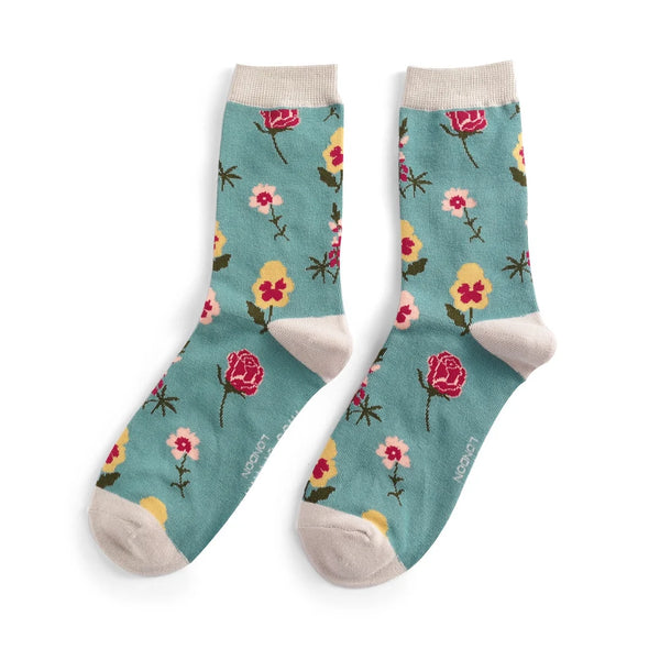 Botany Study Socks - Teal