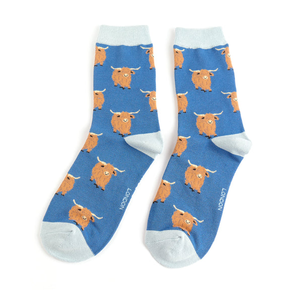 Highland Herd Socks - Navy