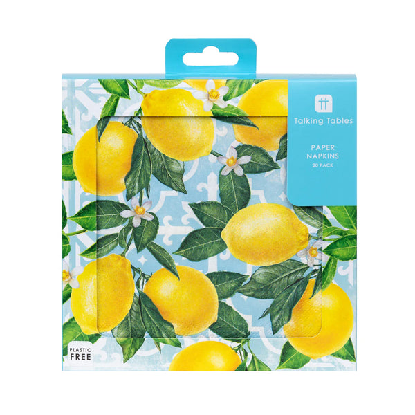 Lemon Souk Paper Napkins - 20 Pack