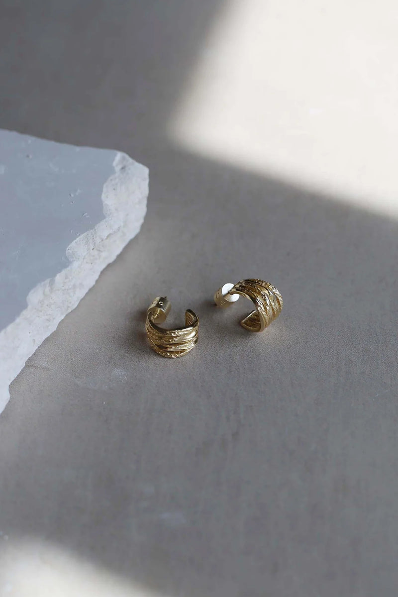 Spiral Earrings - Gold