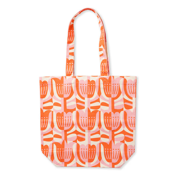 Pink Tulips Tote Bag