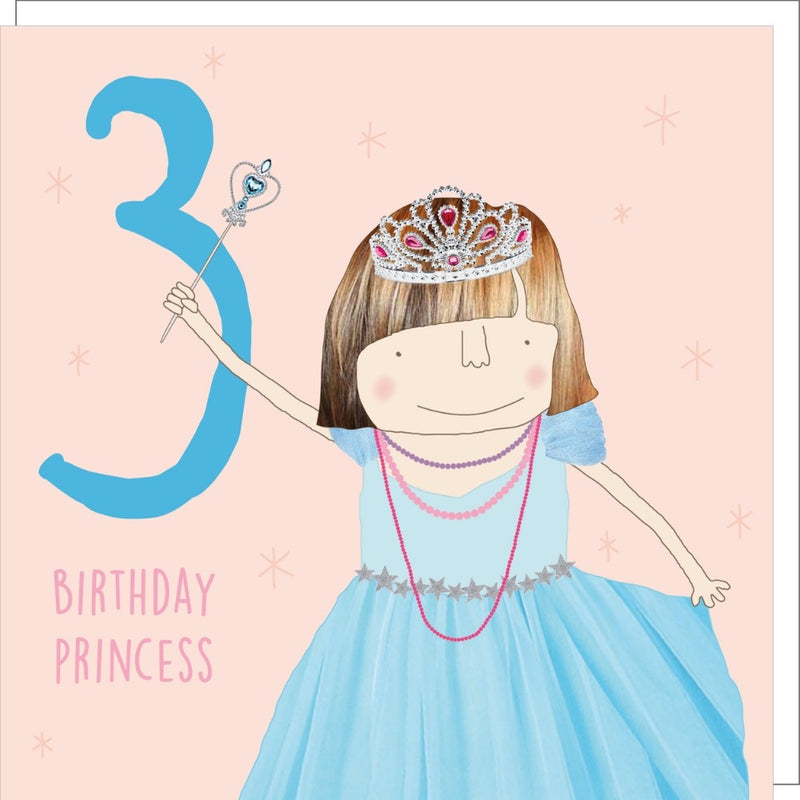 3rd Birthday Card - Birthday Princess