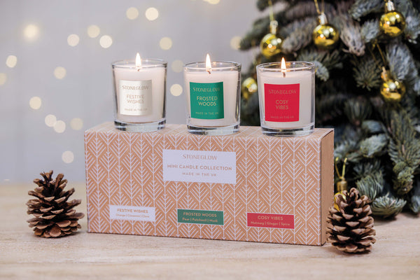 Seasonal Collection - Festive Wishes, Frosted Woods & Cosy Vibes - Mini Candle Gift Set