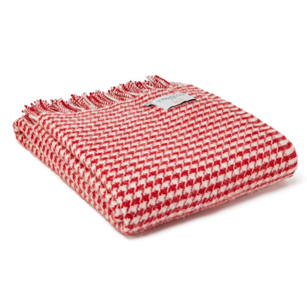 Lifestyle Houndstooth Throw - Red