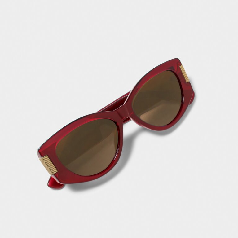 Rimini Sunglasses - Deep Red