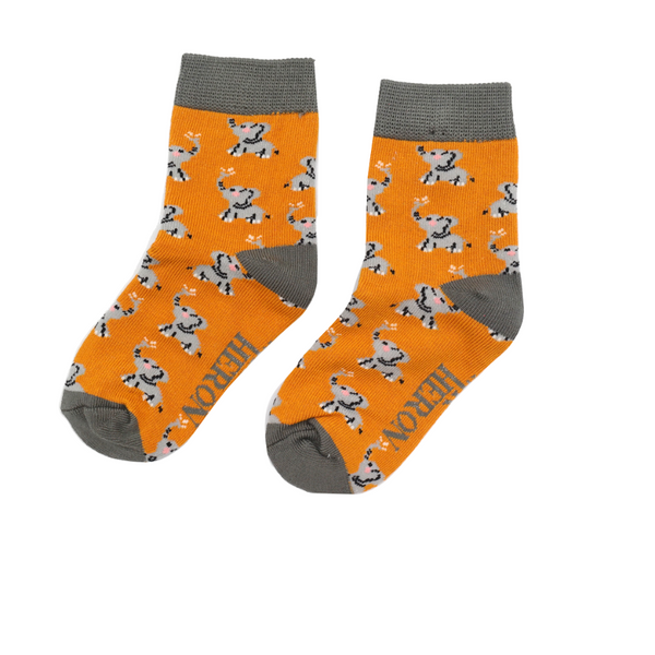 Elephants Socks - Yellow