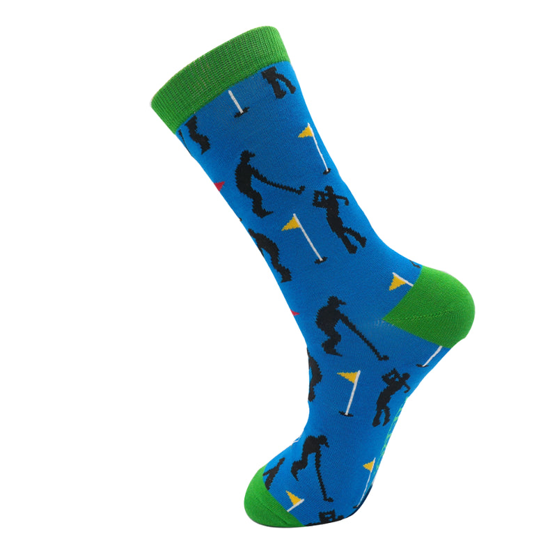 Golfers Men's Socks - Blue