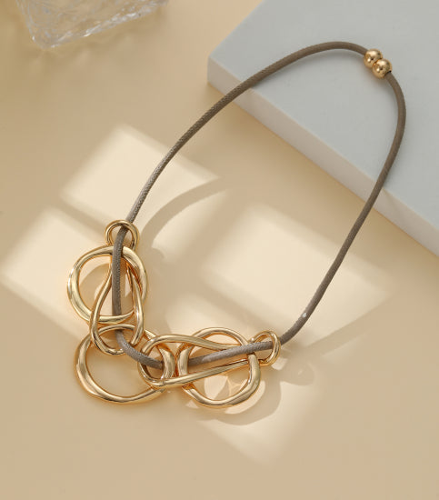 Gold Knots Rope Necklace