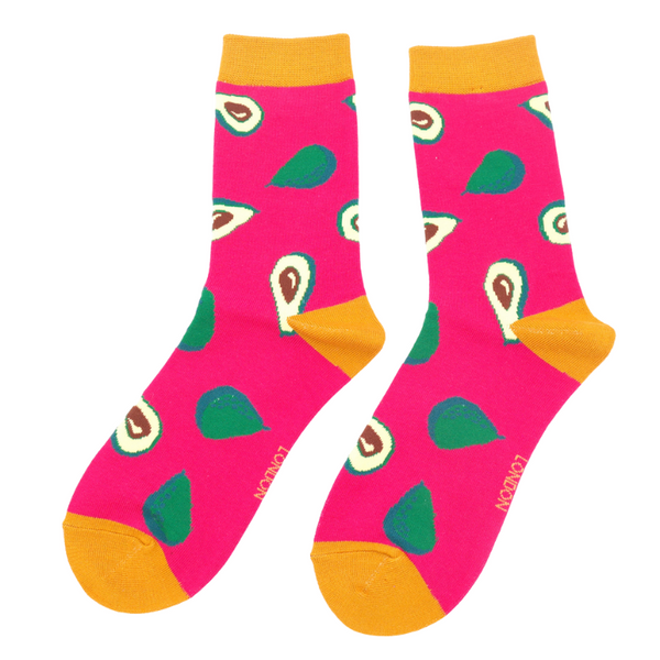 Avocado Socks - Hot Pink