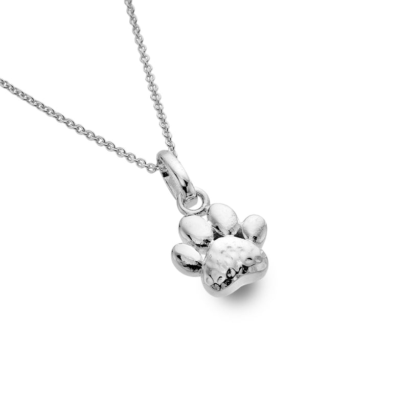 Silver Dog Paw Pendant