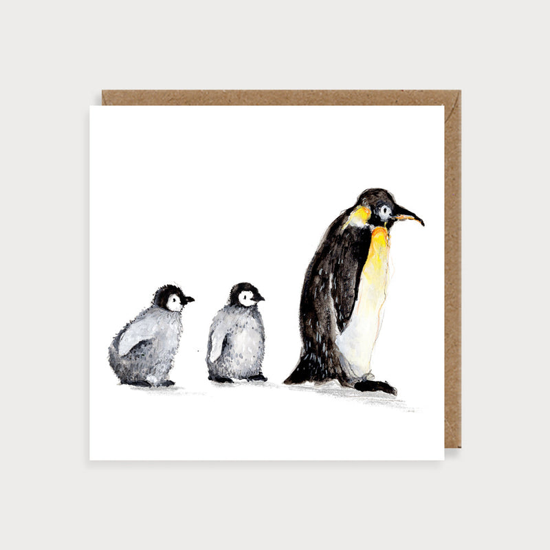 Emperor Penguins Blank Card