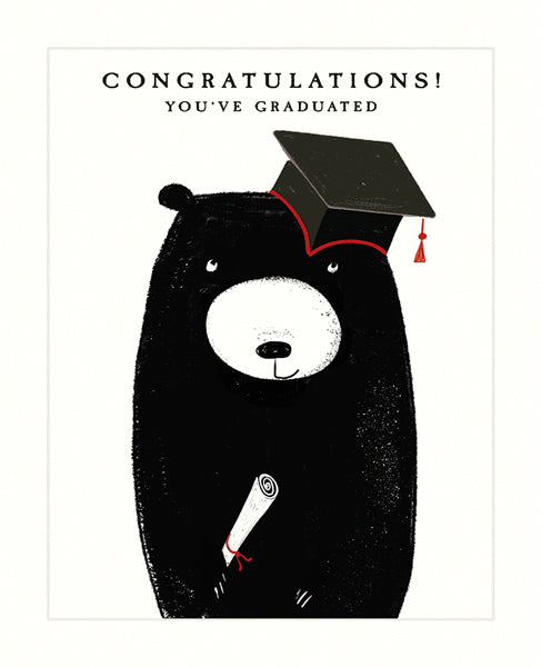 You've Graduated Bear Card