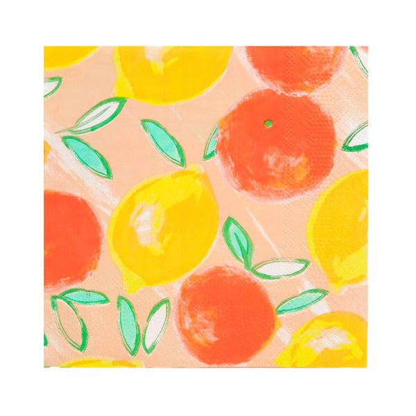 Citrus Fruit Paper Napkins - 20 Pack