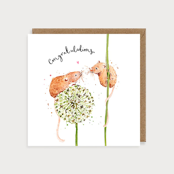 Mice Congratulations Card