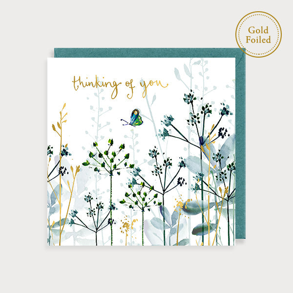 Thinking of You Flora Luxury Foiled Card