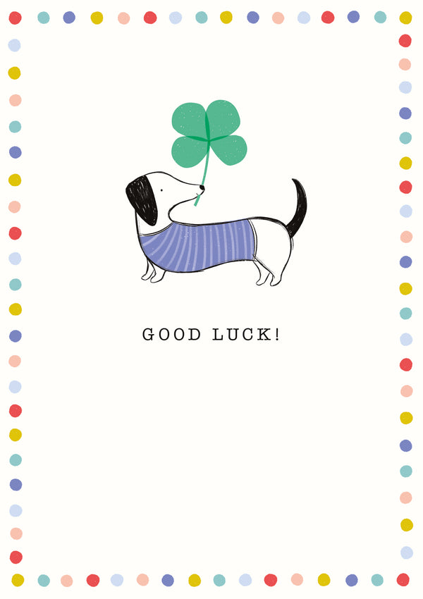 Good Luck Shamrock Frank Card