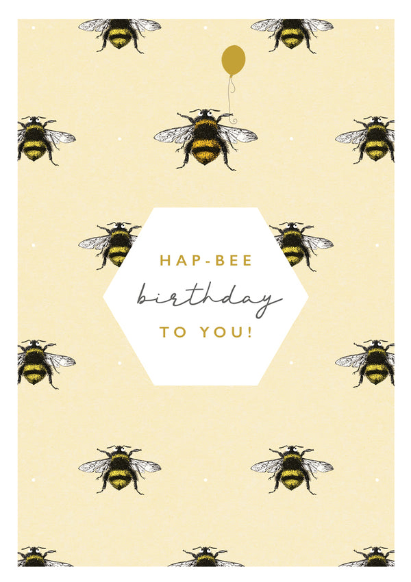 Hap-Bee Birthday Card