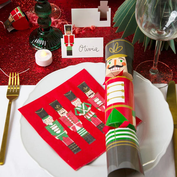 Red Nutcracker Recyclable Napkins 20 Pack